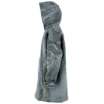 Panorama, British Columbia Ski Trail Map - Snug Hoodie - Powderaddicts