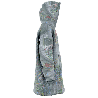 Big Sky Combo, Montana Ski Trail Map Snug Hoodie