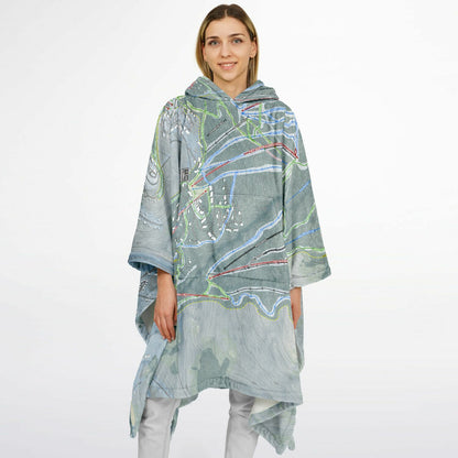 Flannel Blanket Poncho - AOP