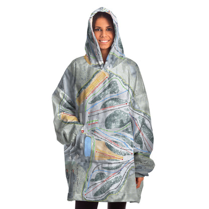 Andes Tower, Minnesota Ski Trail Map Snug Hoodie