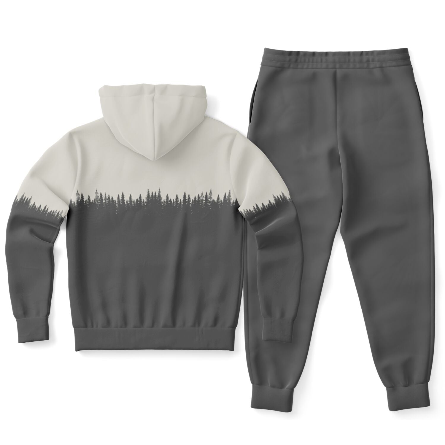 Tree Outline Ziphoodie and Jogger Set