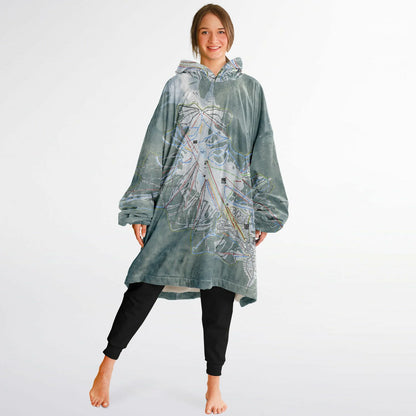 Mount Buller, Australia Ski Trail Map - Snug Hoodie - Powderaddicts