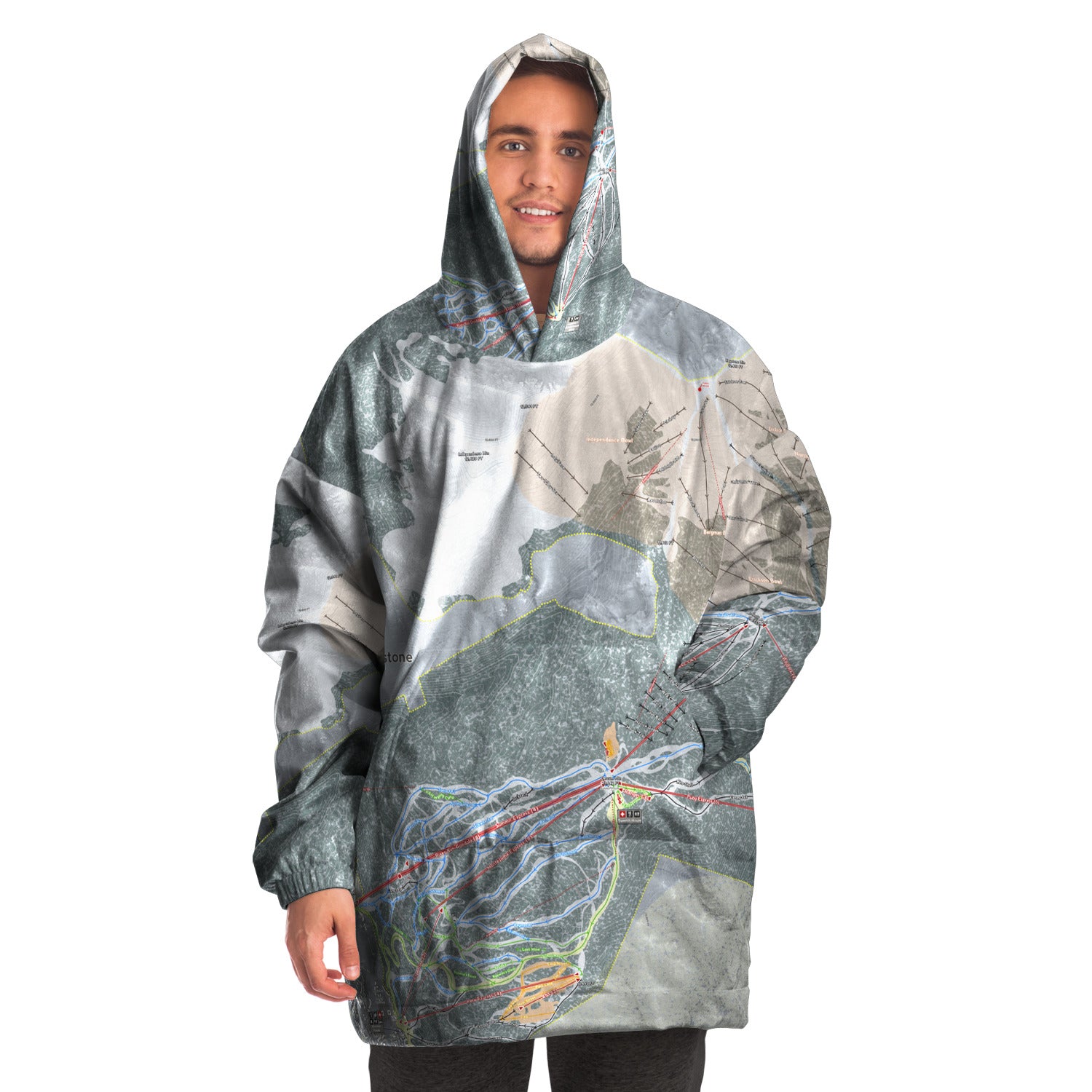 Keystone, Colorado Ski Trail Map - Snug Hoodie