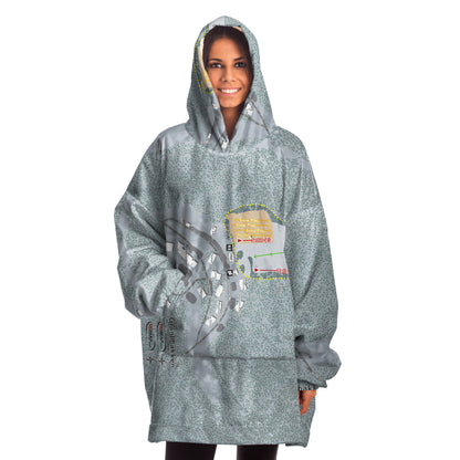 Granlibakken, California Ski Trail Map - Snug Hoodie - Powderaddicts