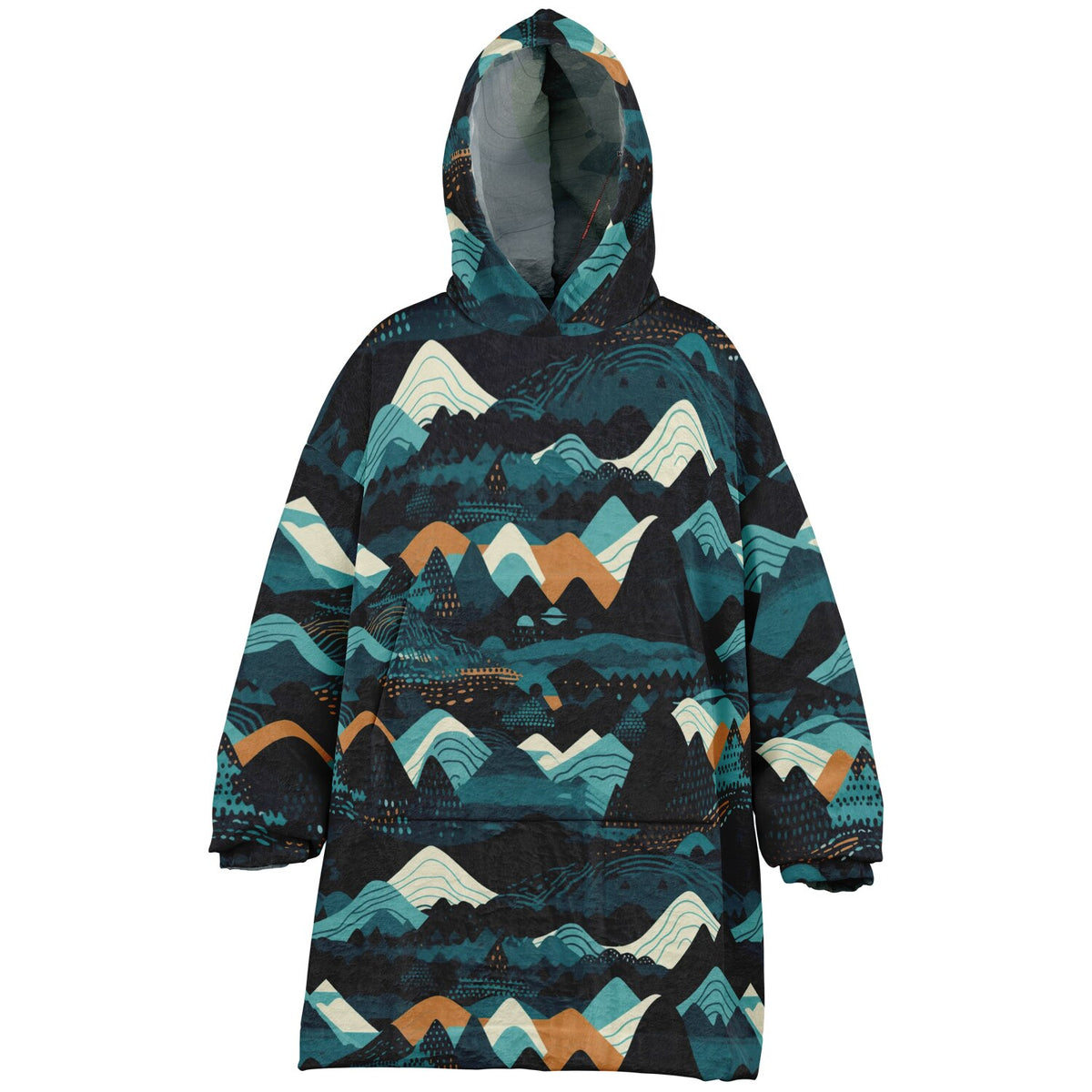 Waterville Valley, New Hampshire Ski Resort Map Reversible Snug Hoodie