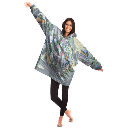 Cascade Mountain, Wisconsin Ski Trail Map - Snug Hoodie