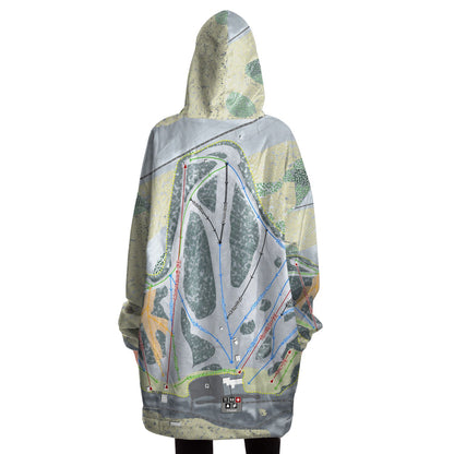 Mt La Crosse, Wisconsin Ski Trail Map - Snug Hoodie