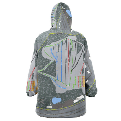 Woodward Park City, Utah Ski Trail Map - Snug Hoodie