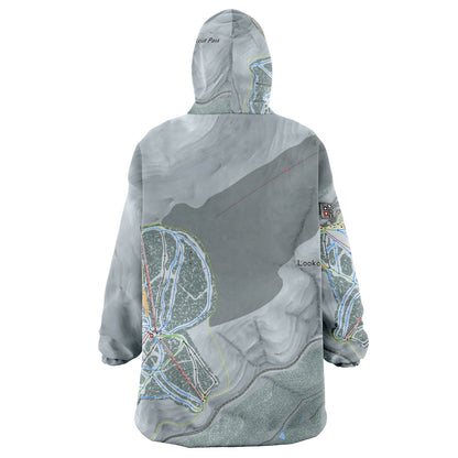 Lookout Pass, Idaho Ski Trail Map - Snug Hoodie