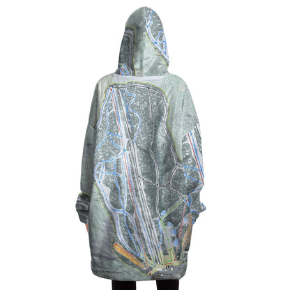 Bigrock Mountain, Maine Ski Trail Map - Snug Hoodie