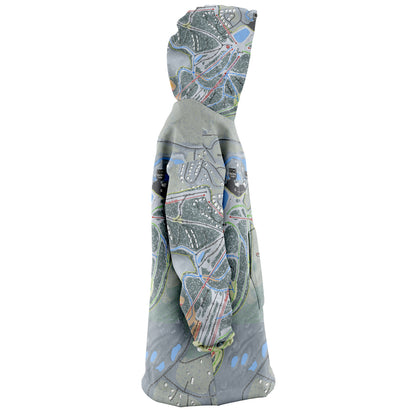 Wisp, Maryland Ski Trail Map - Snug Hoodie - Powderaddicts