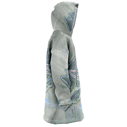Laurel Mountain, Pennsylvania Ski Trail Map Snug Hoodie