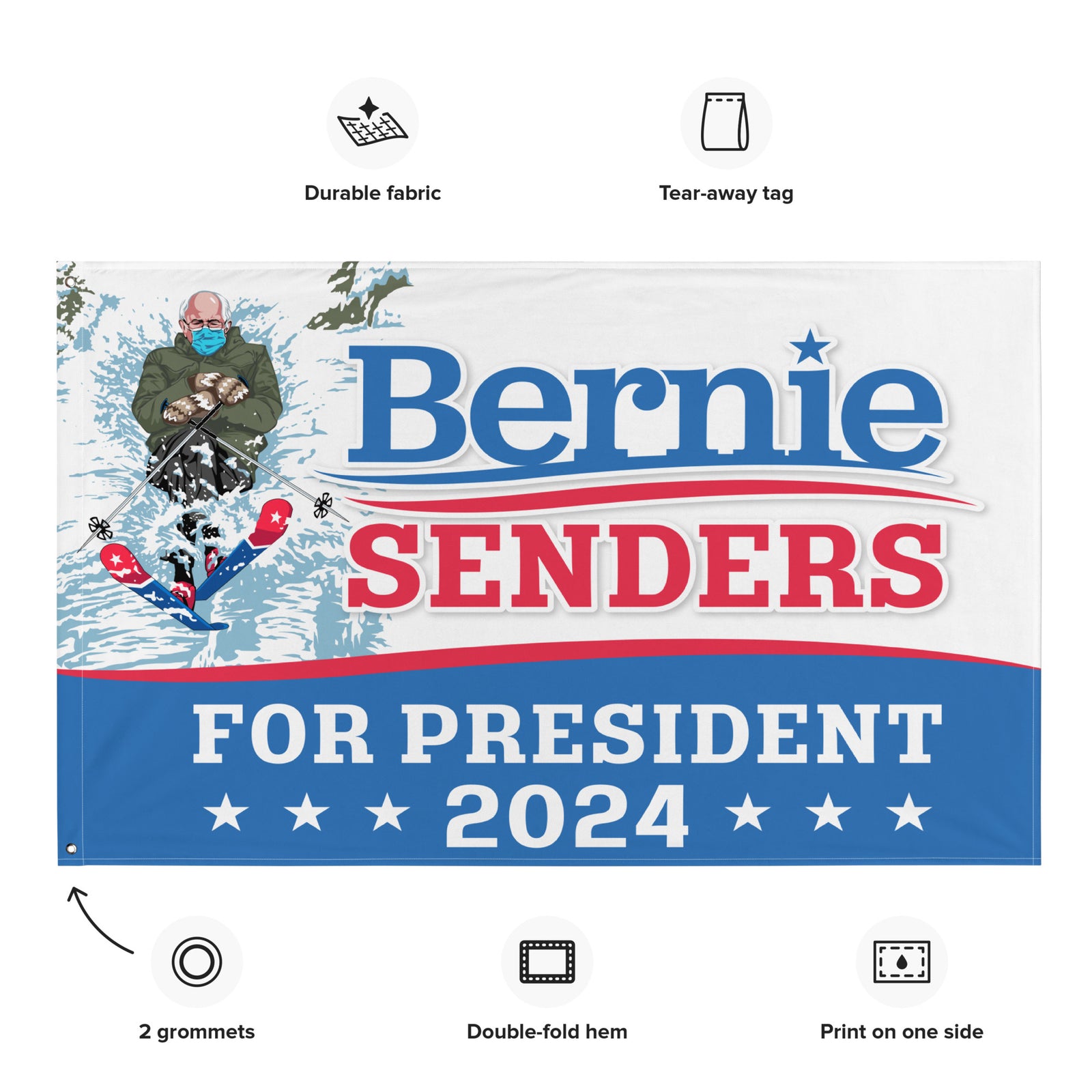 Bernie Senders for President 2024 Flag