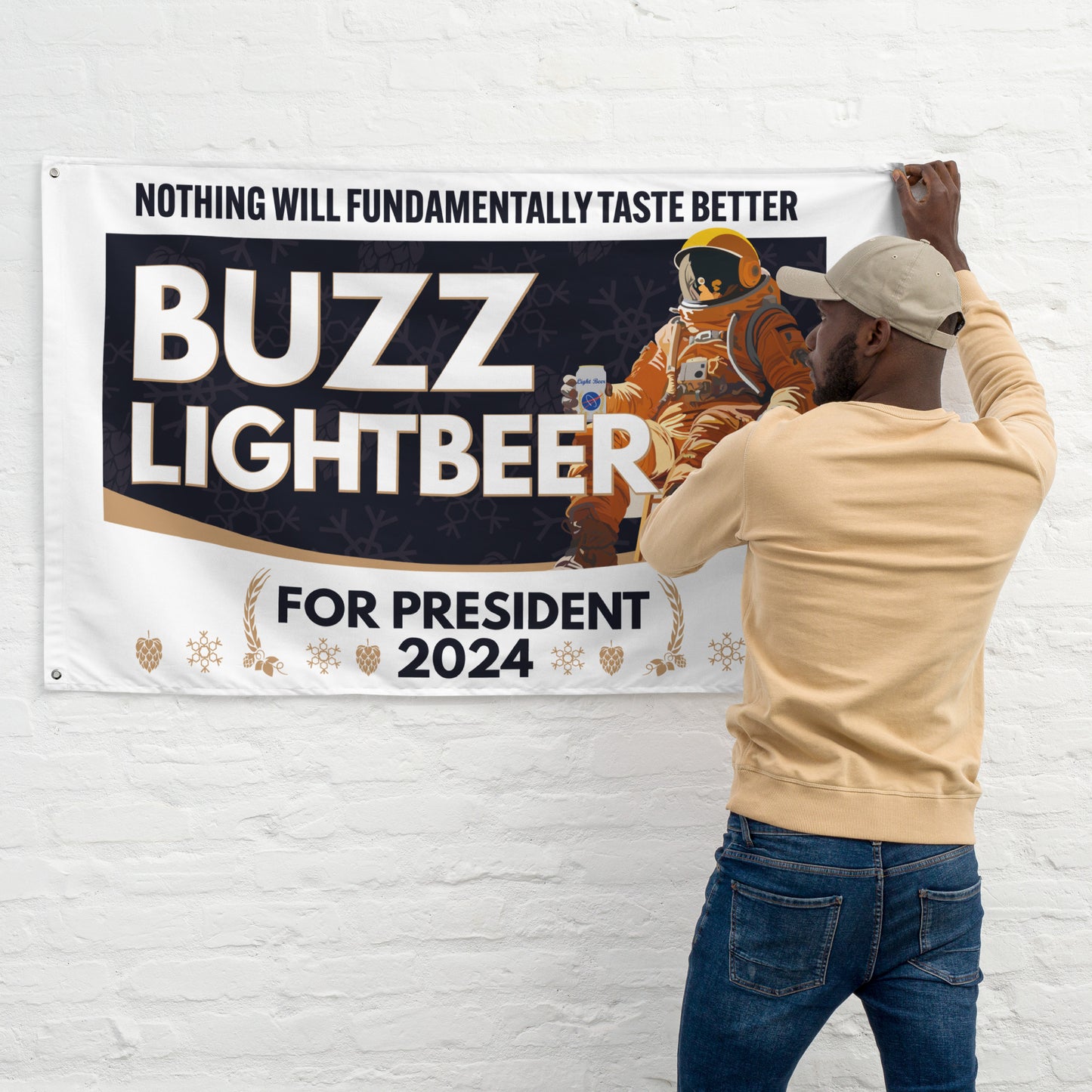 Buzz Lightbeer For President 2024 Flag - Powderaddicts