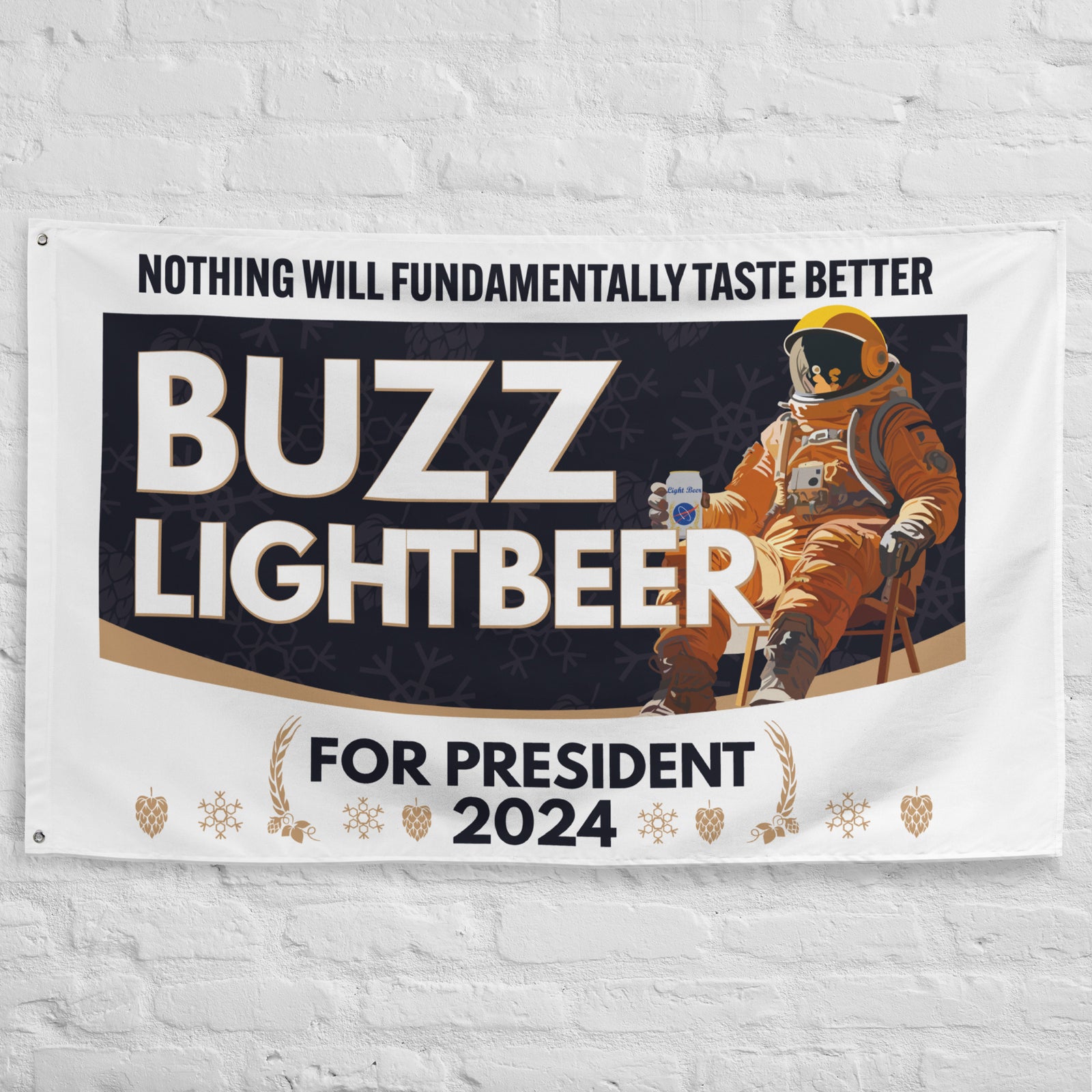 Buzz Lightbeer For President 2024 Flag