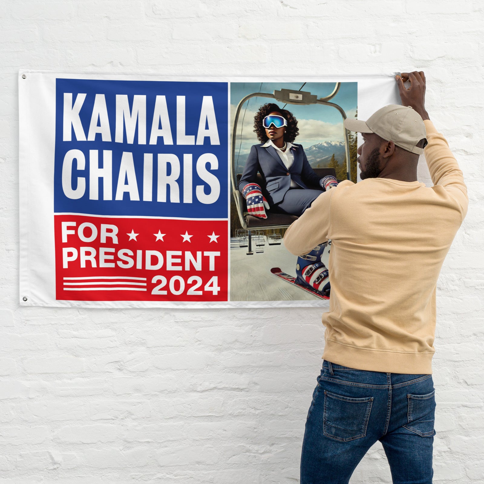 Kamala Chairis For President 2024 Flag