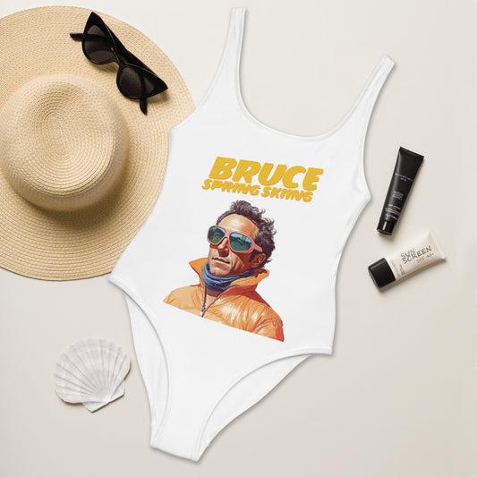 Bruce Spring Skiing One-Piece Swimsuit