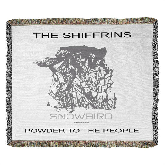Personalized Snowbird Woven Blanket