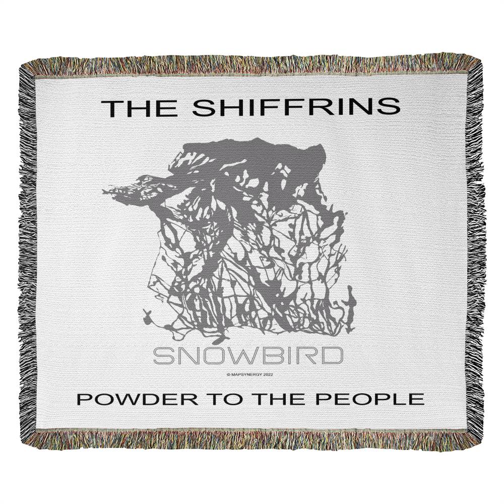 Personalized Snowbird Woven Blanket