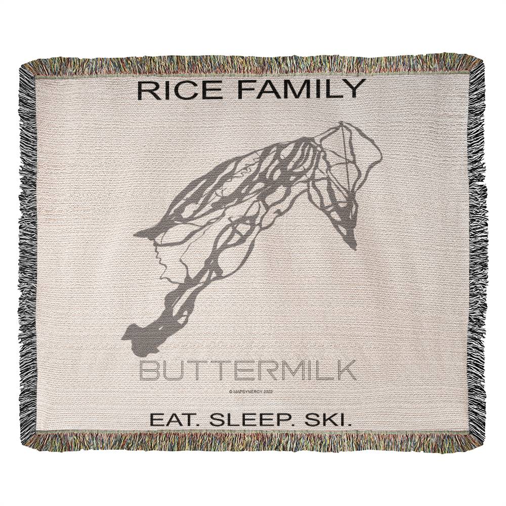 PERSONALIZED BUTTERMILK , COLORADO WOVEN BLANKET