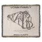 PERSONALIZED HOGADON,  WYOMING WOVEN BLANKET