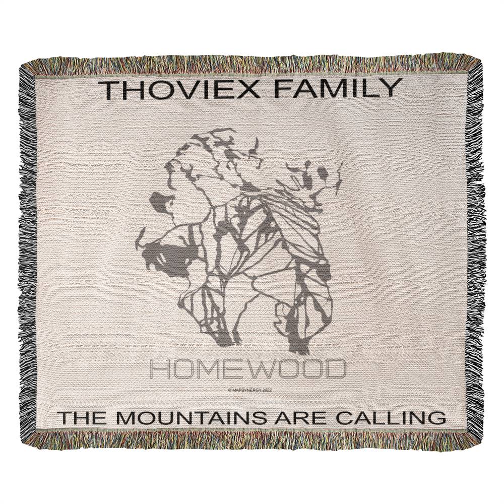PERSONALIZED Homewood, California WOVEN BLANKET
