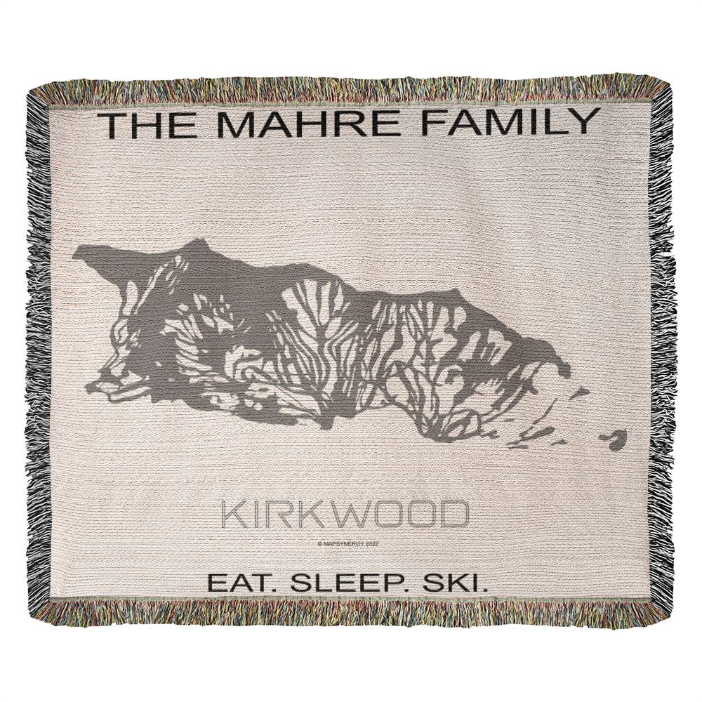 PERSONALIZED Kirkwood, California WOVEN BLANKET