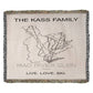 PERSONALIZED Mad River Glen, Vermont WOVEN BLANKET