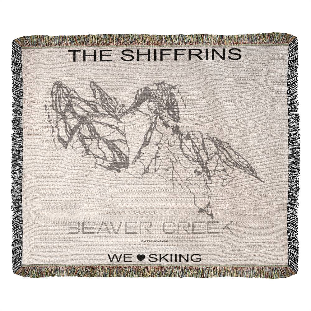 PERSONALIZED BEAVER CREEK, COLORADO WOVEN BLANKET