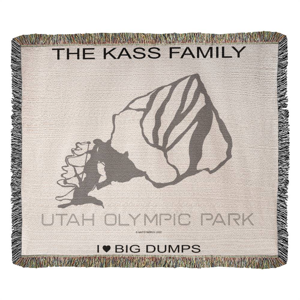 PERSONALIZED UTAH OLYMPIC PARK, UTAH WOVEN BLANKET