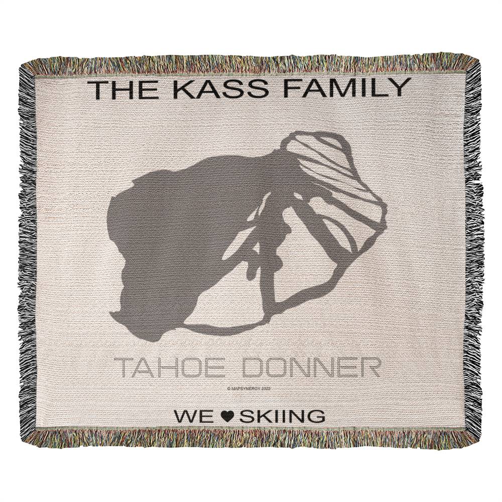 PERSONALIZED Tahoe Conner, California WOVEN BLANKET