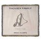 PERSONALIZED PROCTOR, NEW HAMPSHIRE WOVEN BLANKET