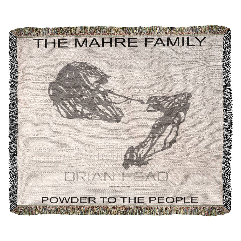 PERSONALIZED BRIAN HEAD, UTAH WOVEN BLANKET