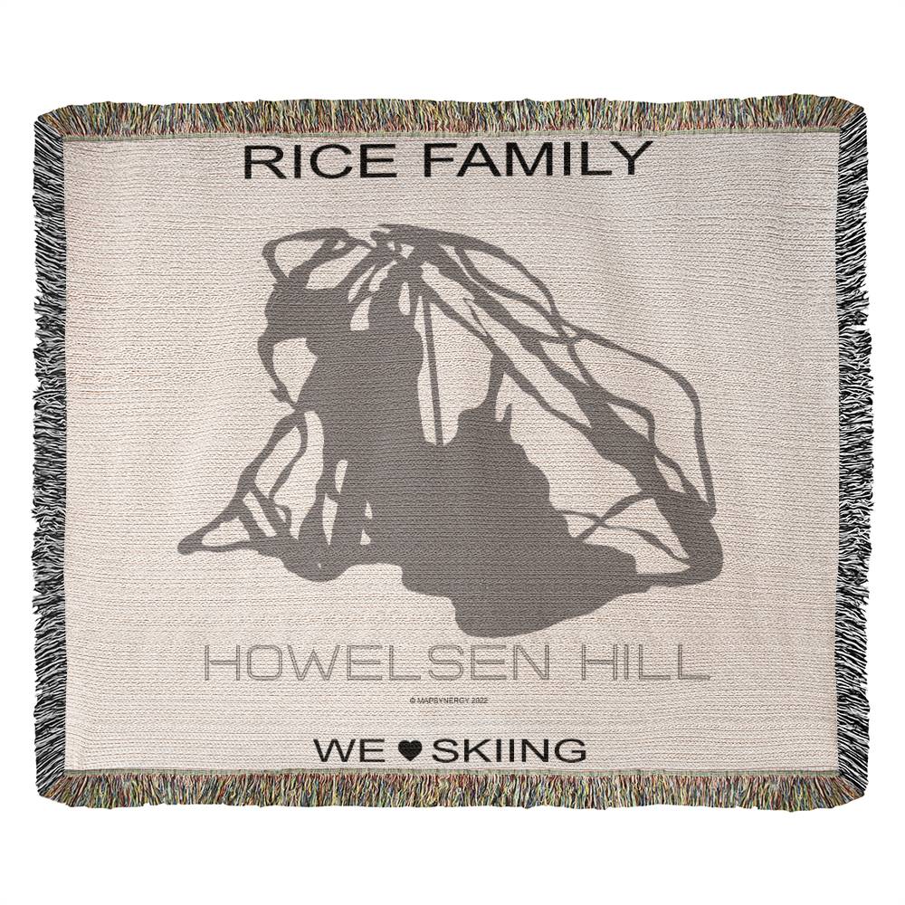PERSONALIZED HOWELSEN HILL, COLORADO WOVEN BLANKET