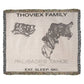 PERSONALIZED Palisades Tahoe, California WOVEN BLANKET