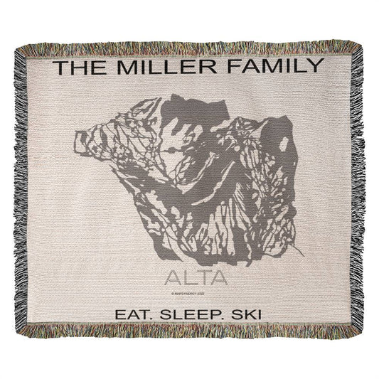 PERSONALIZED ALTA, UTAH WOVEN BLANKET - Powderaddicts