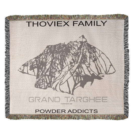 PERSONALIZED GRAND TARGHEE,  WYOMING WOVEN BLANKET