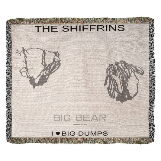 PERSONALIZED Big Bear, California WOVEN BLANKET