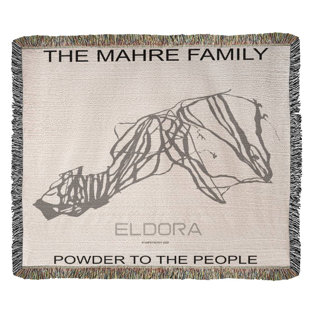 PERSONALIZED ELDORA, COLORADO WOVEN BLANKET