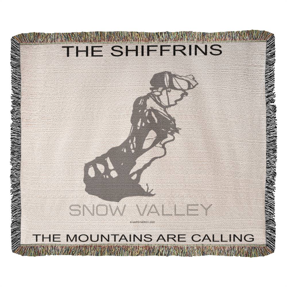 PERSONALIZED Snow Valley, California WOVEN BLANKET