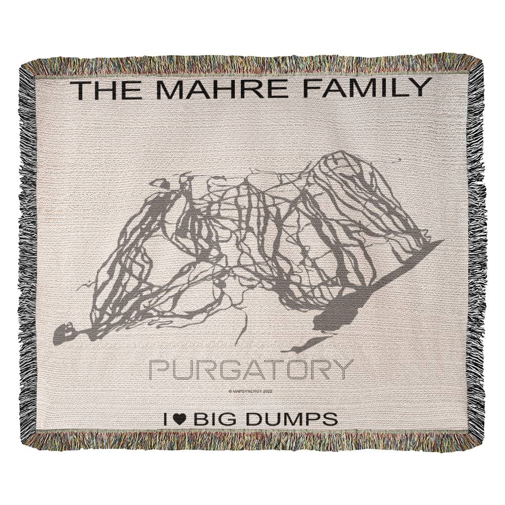 PERSONALIZED PURGATORY, COLORADO WOVEN BLANKET