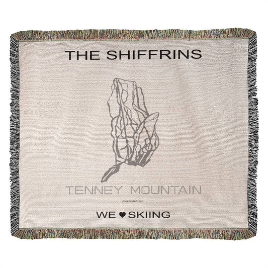 PERSONALIZED TENNEY MOUNTAIN, NEW HAMPSHIRE WOVEN BLANKET