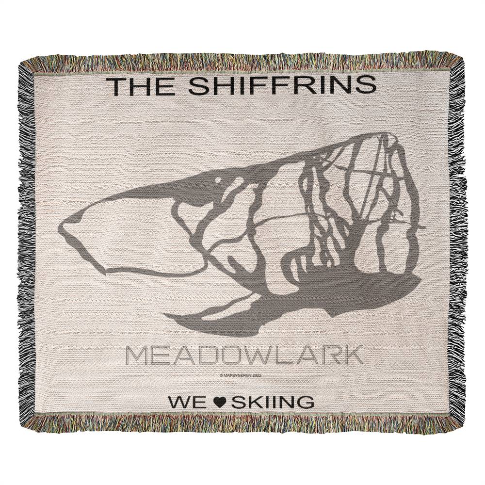 PERSONALIZED MEADOWLARK,  WYOMING WOVEN BLANKET