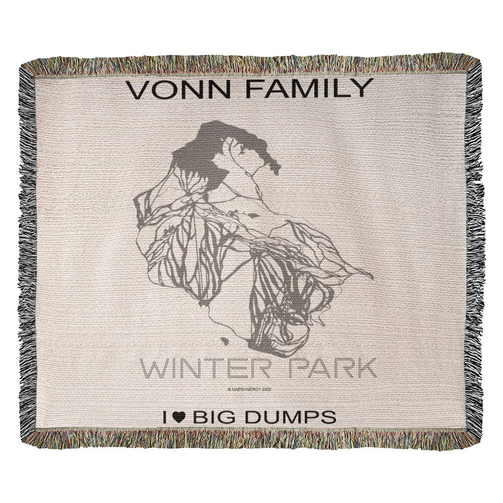 PERSONALIZED WINTER PARK, COLORADO WOVEN BLANKET