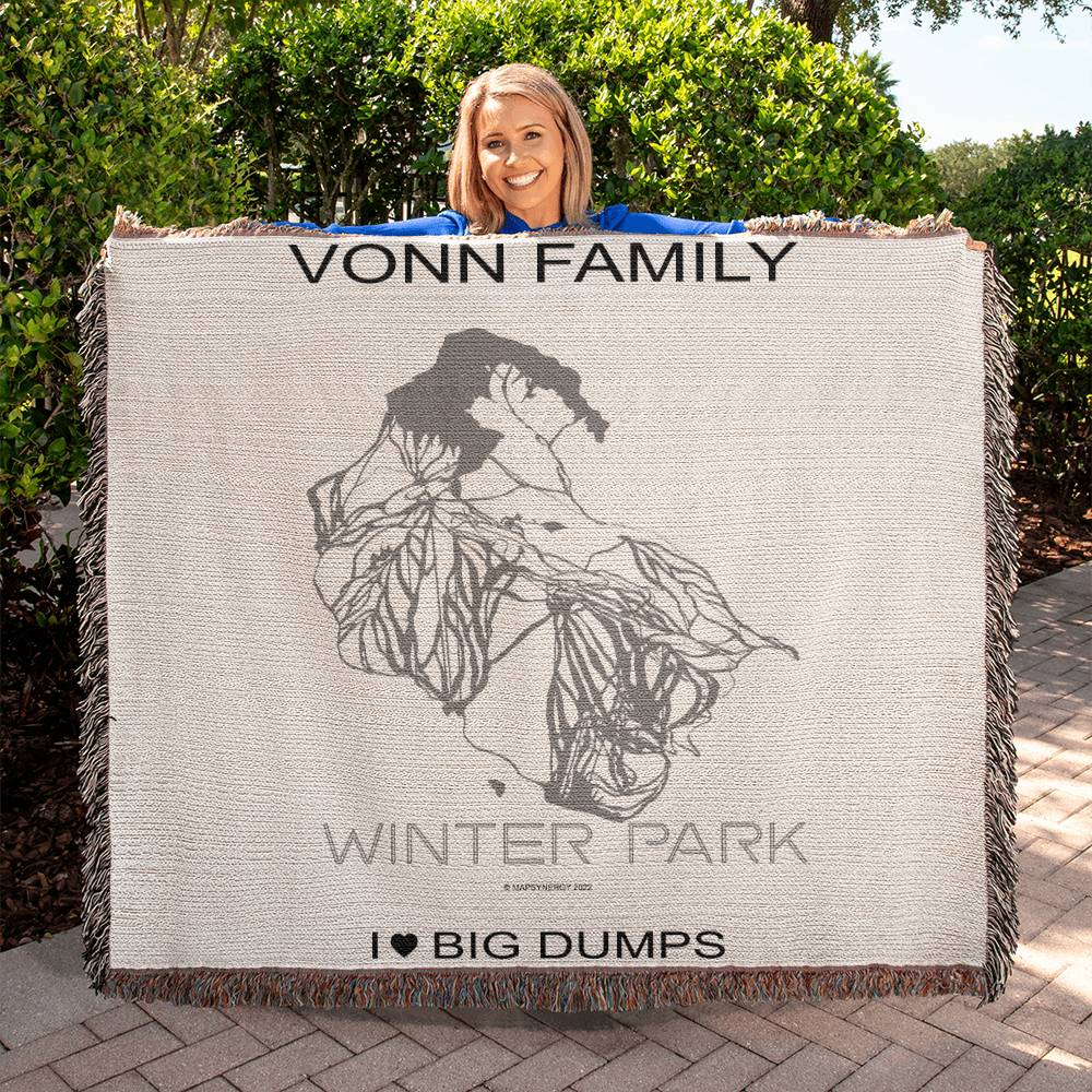 PERSONALIZED WINTER PARK, COLORADO WOVEN BLANKET