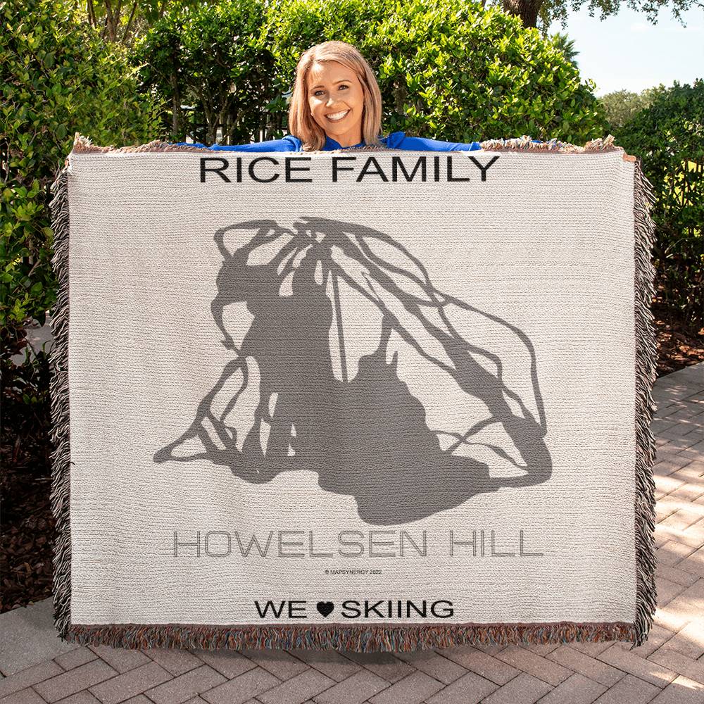 PERSONALIZED HOWELSEN HILL, COLORADO WOVEN BLANKET