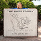 PERSONALIZED Mad River Glen, Vermont WOVEN BLANKET