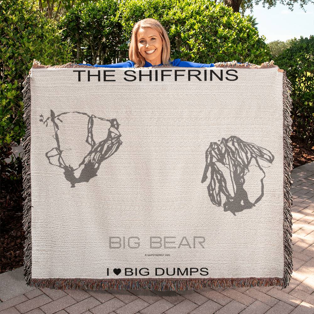 PERSONALIZED Big Bear, California WOVEN BLANKET