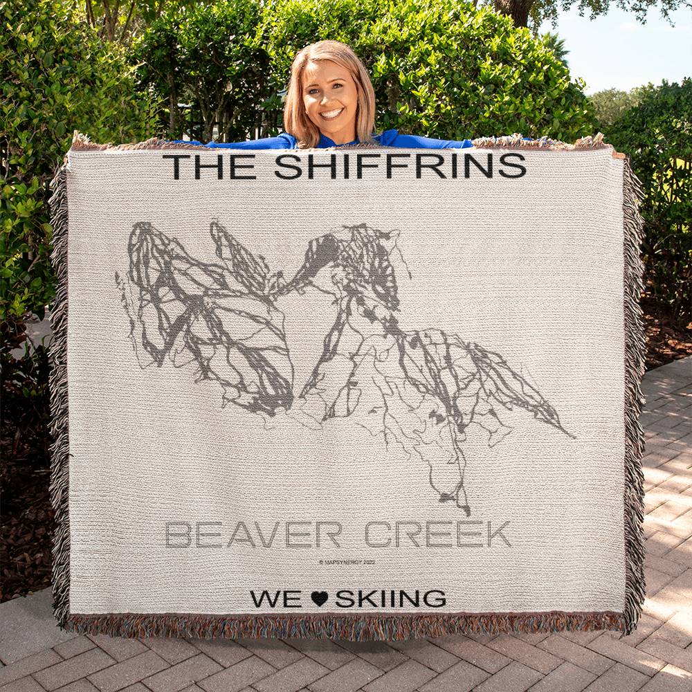 PERSONALIZED BEAVER CREEK, COLORADO WOVEN BLANKET