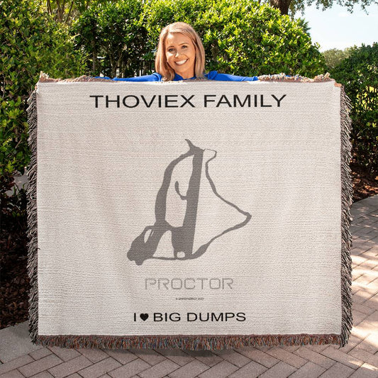 PERSONALIZED PROCTOR, NEW HAMPSHIRE WOVEN BLANKET